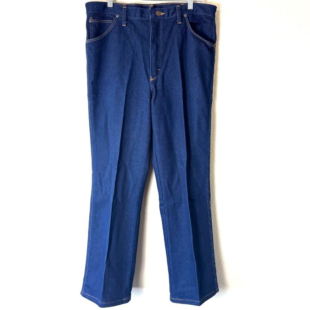 Wrangler Vintage 70’s 80s Indigo Blue Relaxed Fit Jeans Size 36 x 30